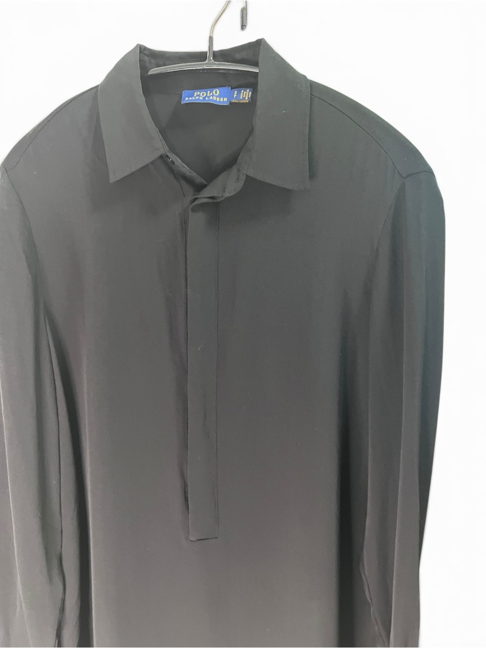 Polo Ralph Lauren 100% Silk Sheer Lined Button Front Blouse Size S - Picture 2 of 10